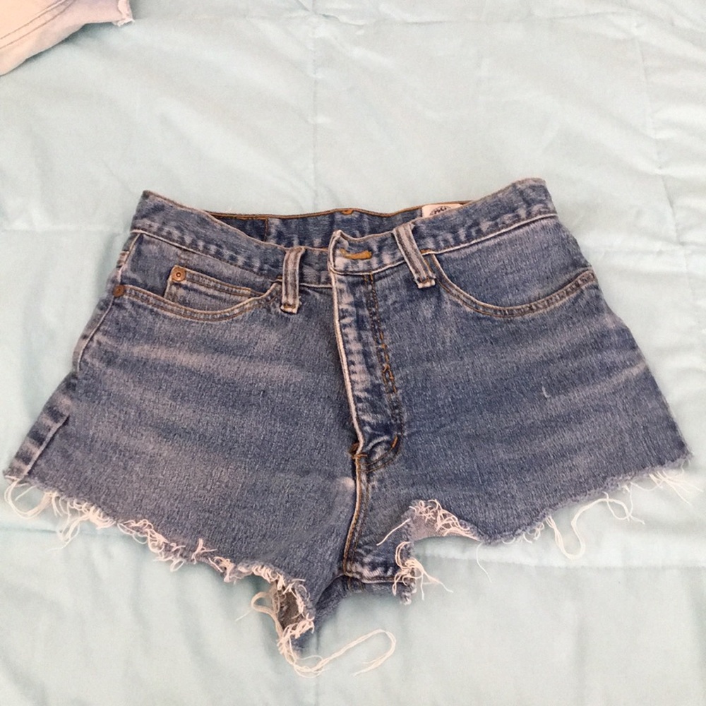 Slightly Distressed Jean Shorts